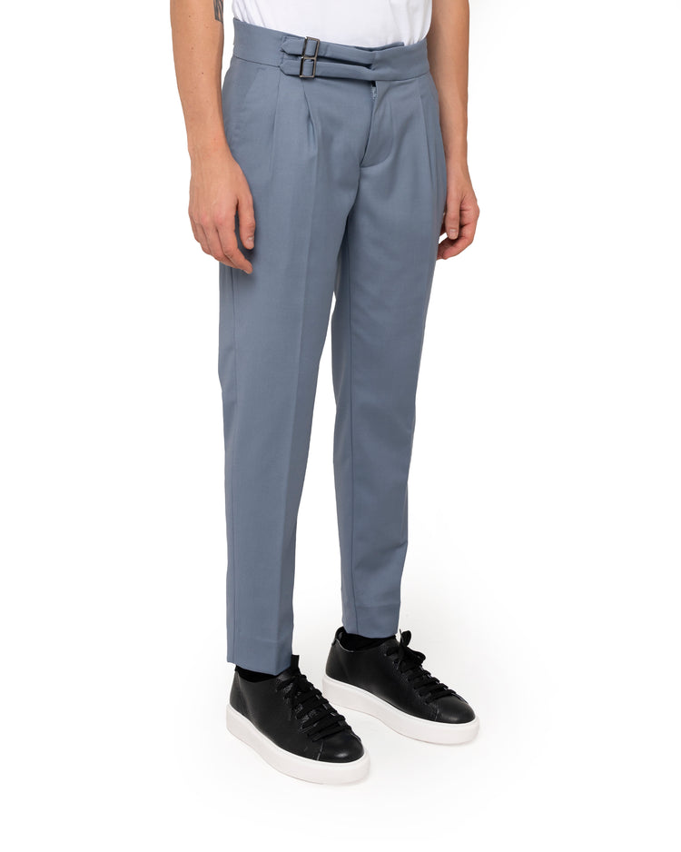 Why not brand Pantalone con pinces e chiusura a doppia fibbia In Vendita