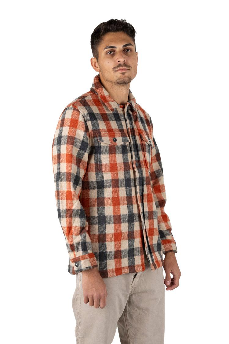Why not brand Giacca Camicia a quadri Arancione Vendita Calda