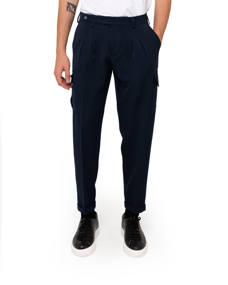 Why not brand Pantalone con abbotonatura laterale e pinces Saldi Di Fabbrica