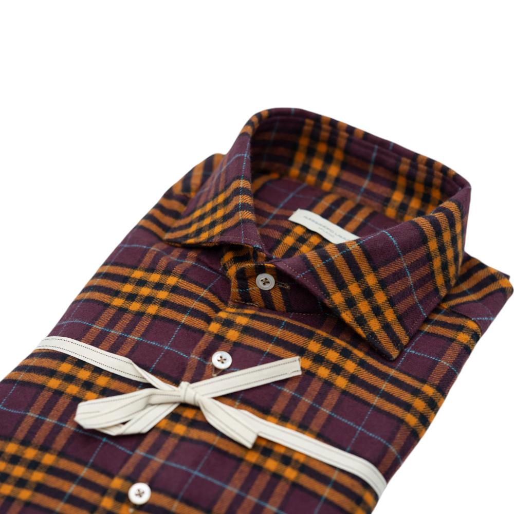 Alessandro Lamura Camicia in Flanella a Quadri Italia