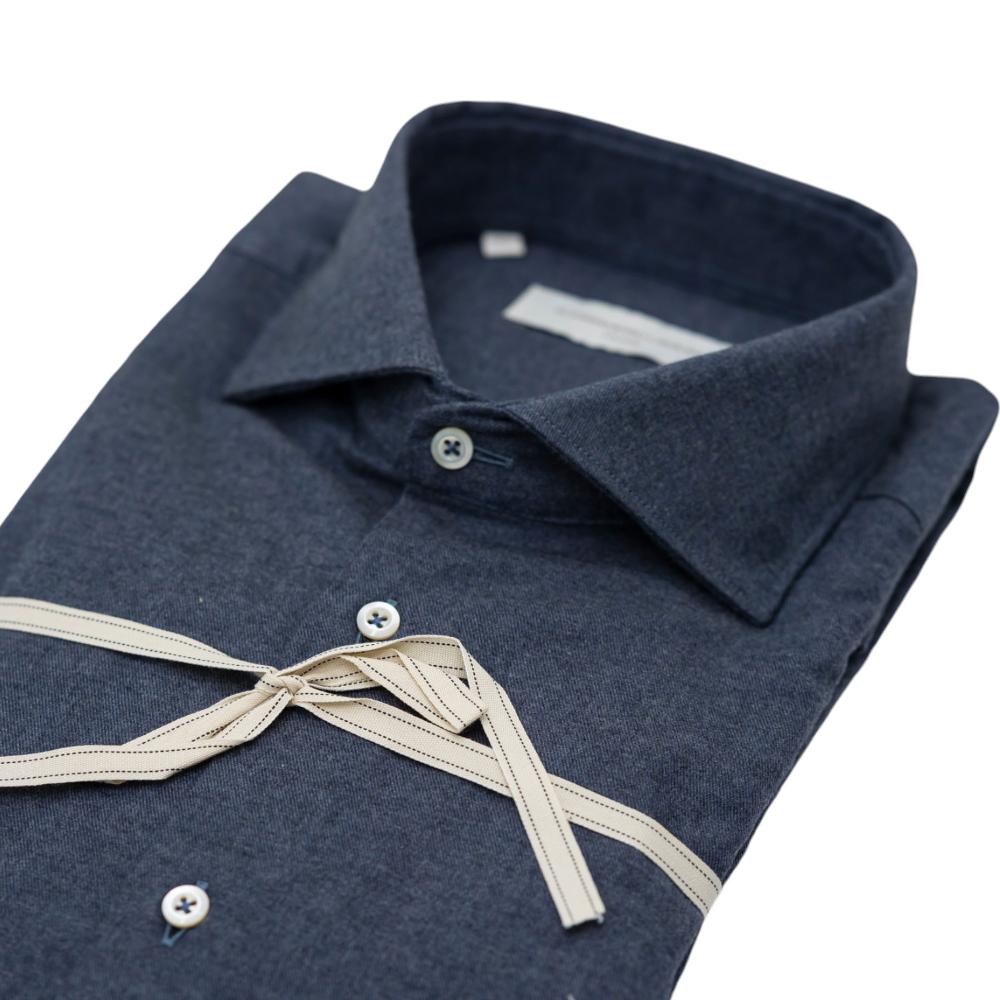 Alessandro Lamura Camicia tinta unita grigio antracite Promozione Limitata
