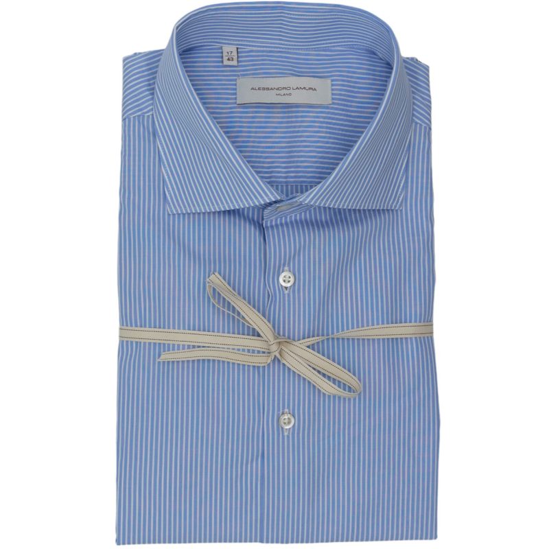 Alessandro Lamura Camicia a righe Azzurro-Bianco