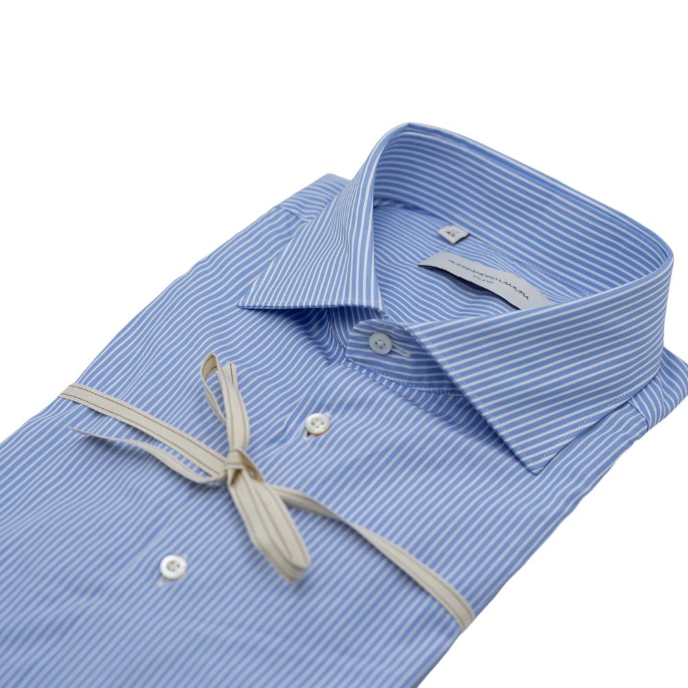 Alessandro Lamura Camicia a righe Azzurro-Bianco Hotsell