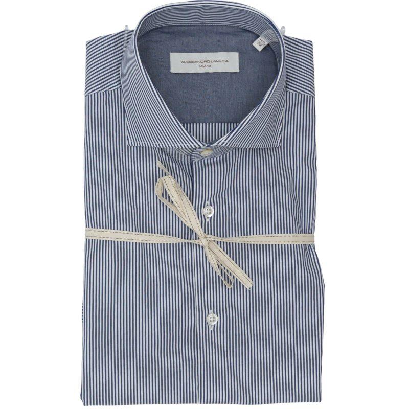 Alessandro Lamura Camicia Fantasia A Riga – 100%Cotone