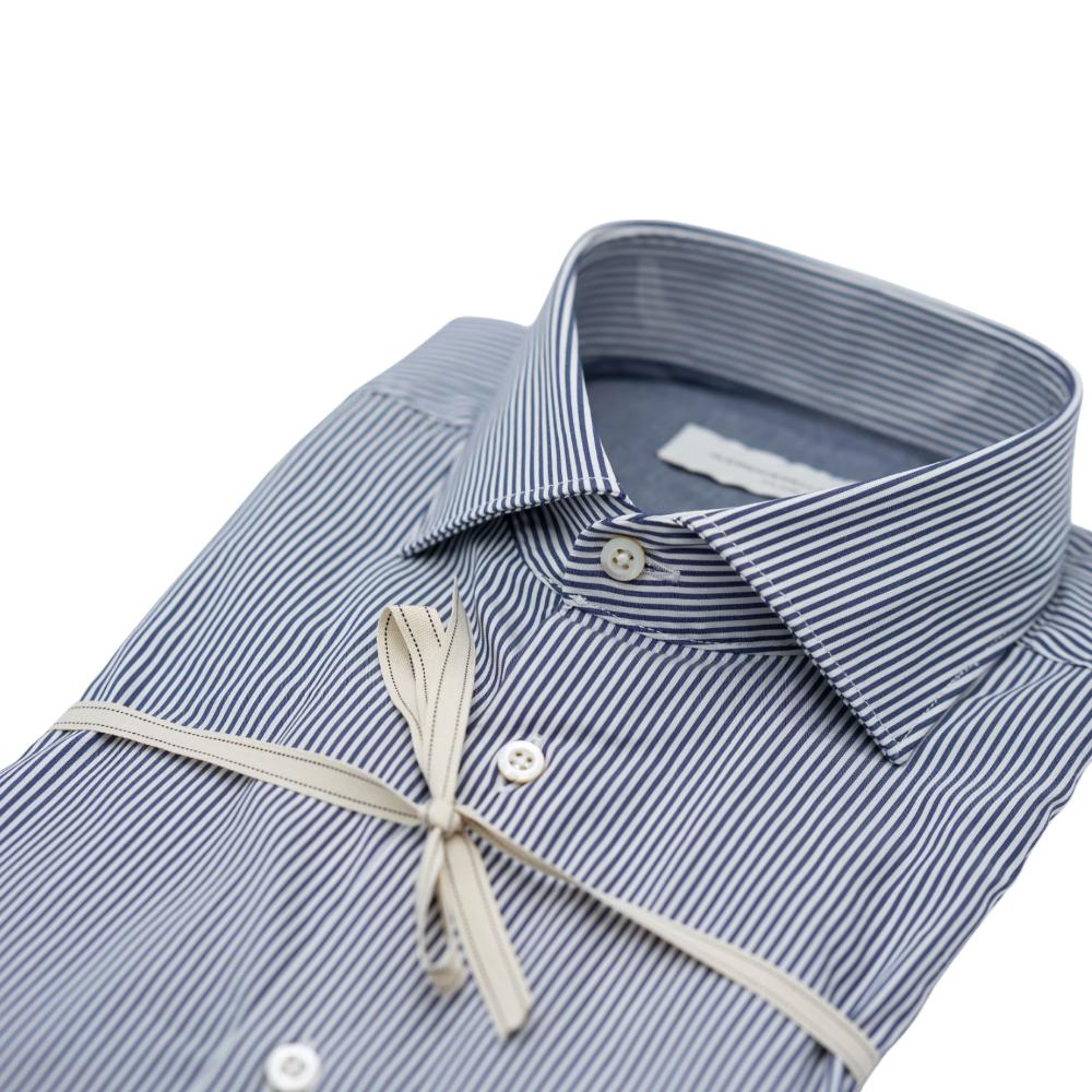 Alessandro Lamura Camicia Fantasia A Riga – 100%Cotone Vendita Calda
