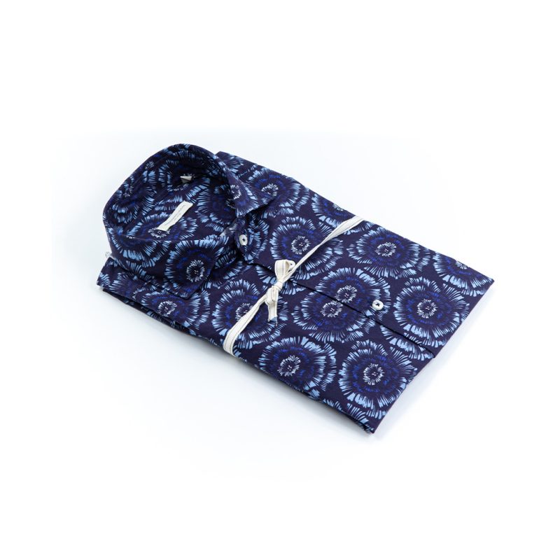 Alessandro Lamura Camicia Di Cotone Stampa Soffione – Collo francese