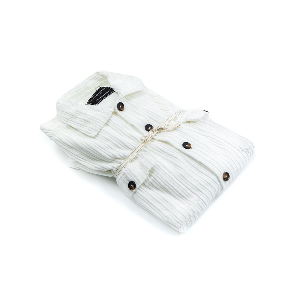 Alessandro Lamura Camicia Overshirt a righe di velluto – Collo Italiano 2025