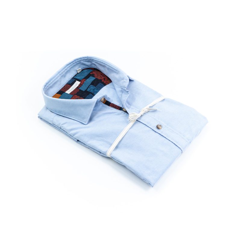 Alessandro Lamura Camicia Oxford con Contrasti – Collo Italiano