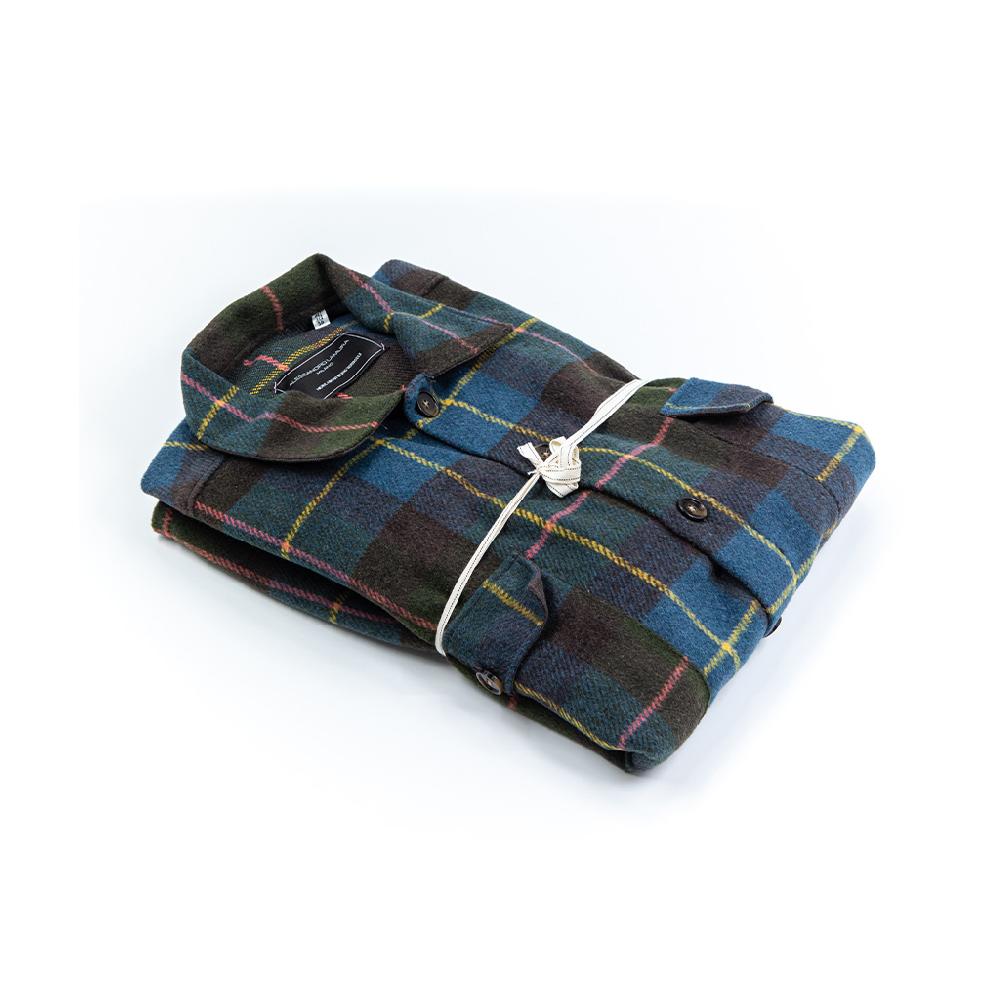 Alessandro Lamura Camicia Overshirt a Quadri – Collo Italiano Consegna Veloce
