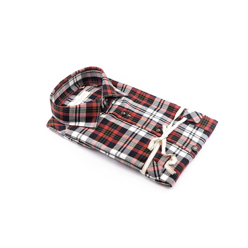 Alessandro Lamura Camicia Overshirt Quadri – Collo Italiano