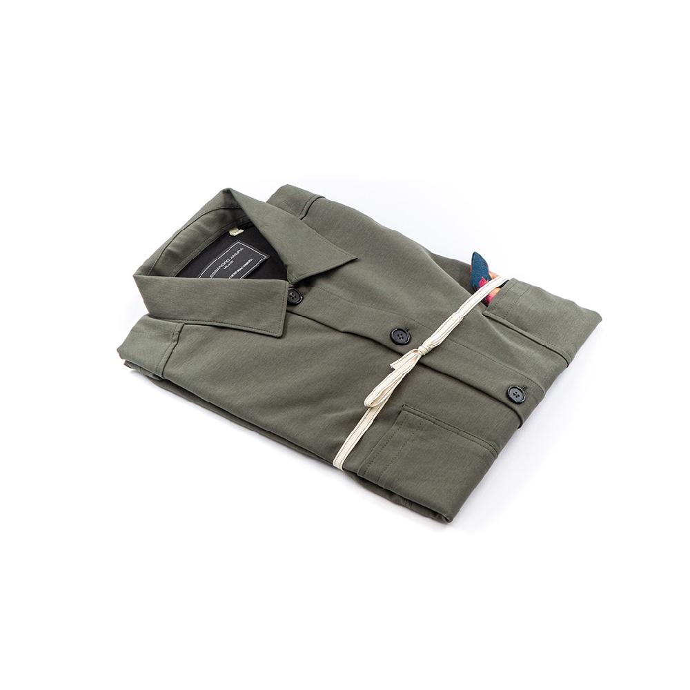 Alessandro Lamura Camicia Overshirt Strech – Collo Italiano Novità