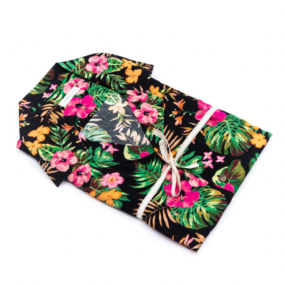 Alessandro Lamura Camicia Floreale Fantasia Collo Hawaii In Linea