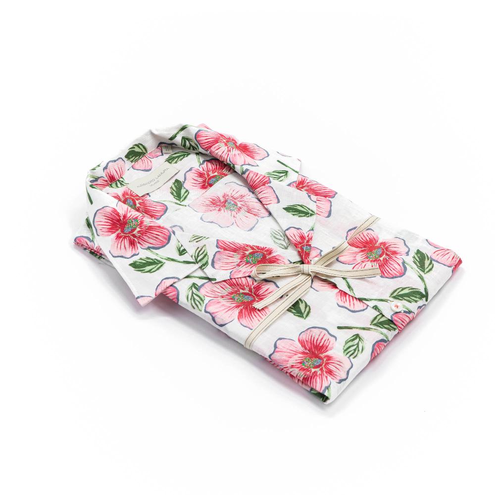Alessandro Lamura Camicia Estiva Floreale Collo Hawaii Vendita