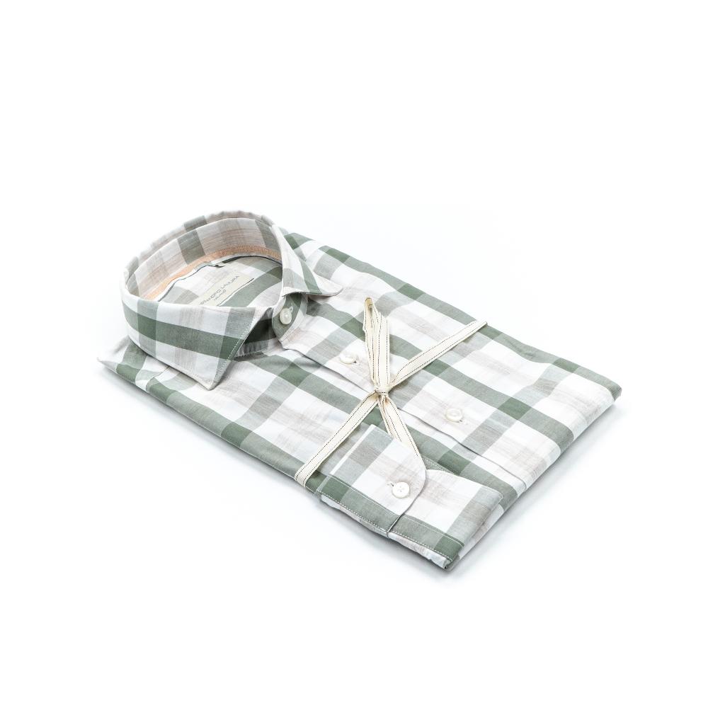 Alessandro Lamura Check- Camicia Quadri – 100%cotone – Collo Francese Fino Al -60%