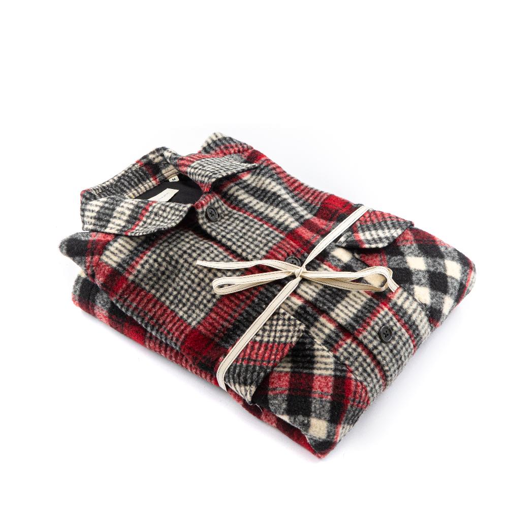 Alessandro Lamura Camicia Overshirt a Quadri – Collo Italiano Affare Del Giorno