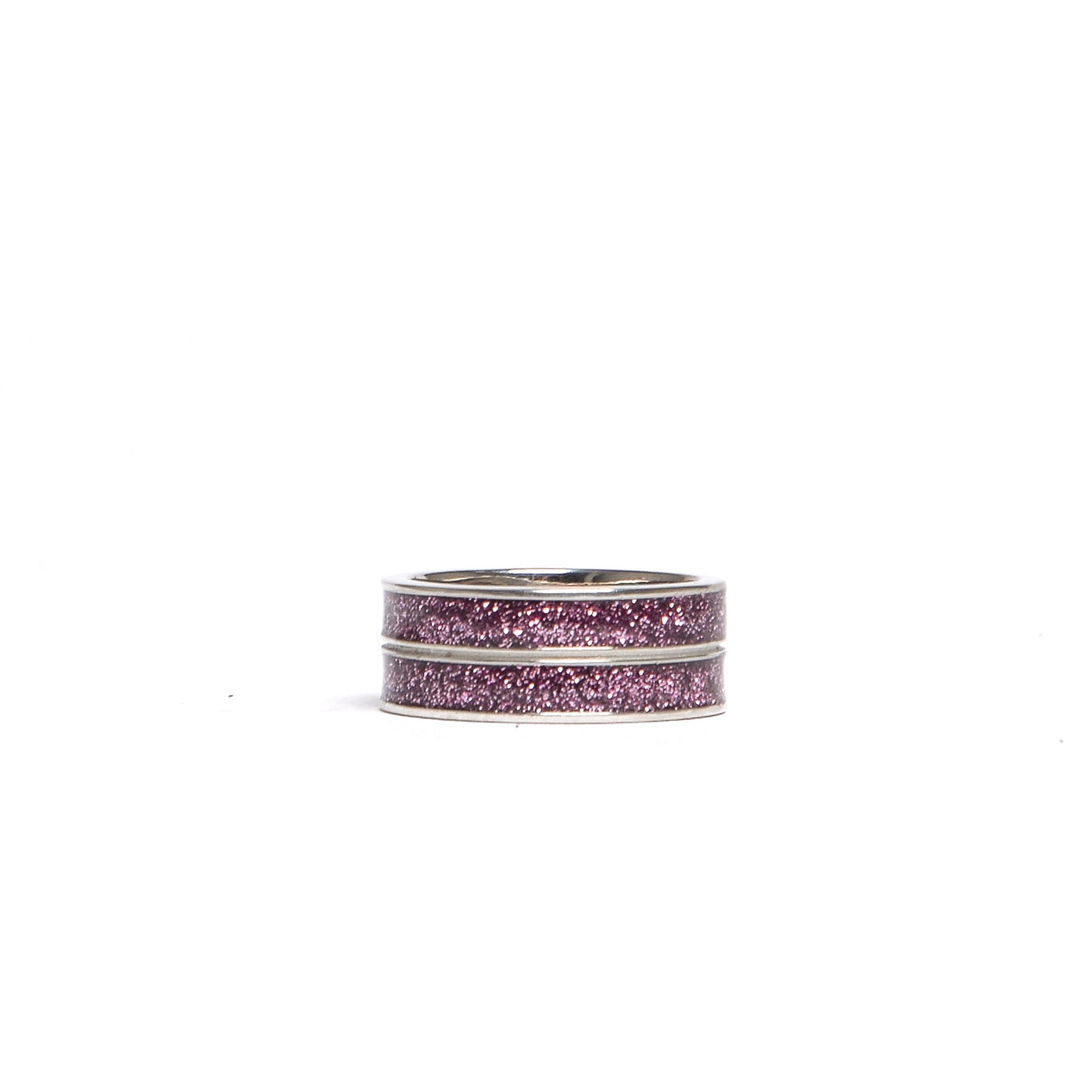 D'AMICO Anello Doppia Fede Glitter