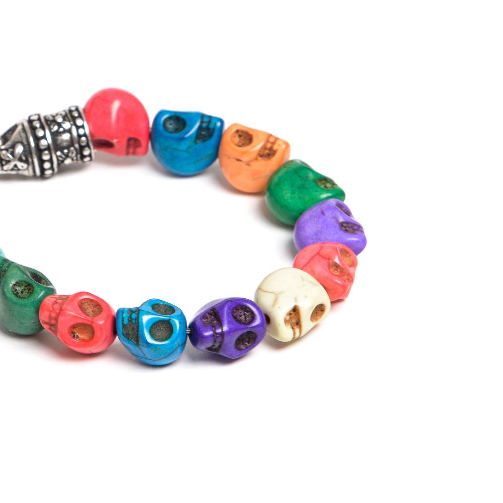 D'AMICO Bracciale Teschi Aulite Multicolor Acquista Ora