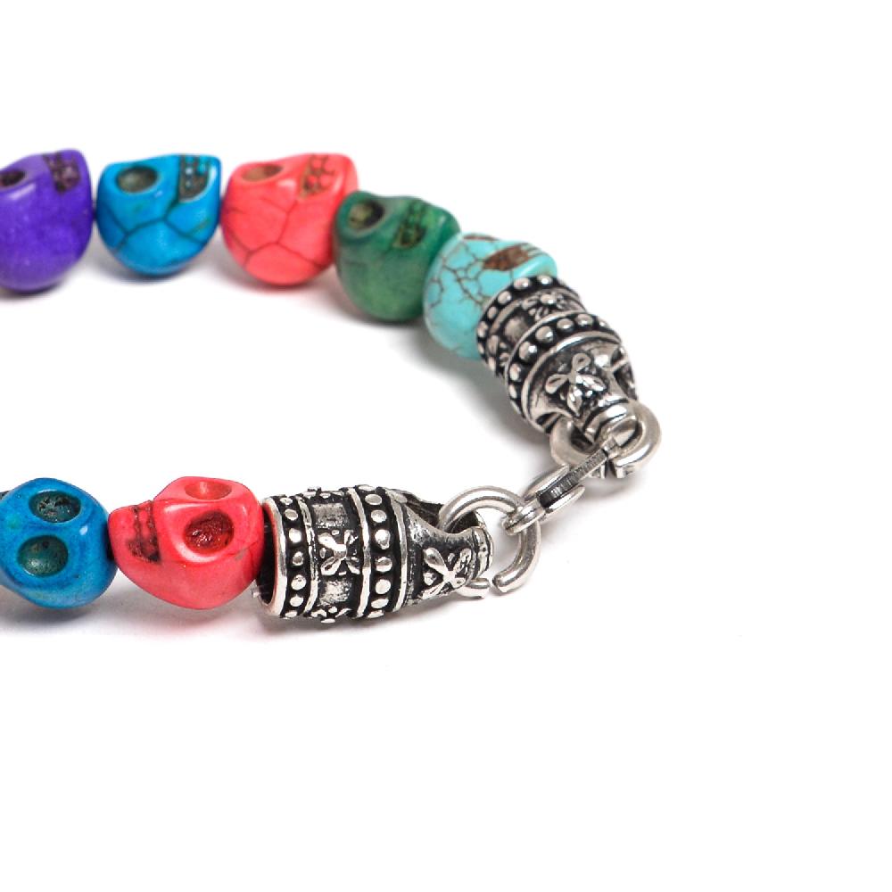 D'AMICO Bracciale Teschi Aulite Multicolor Acquista Ora