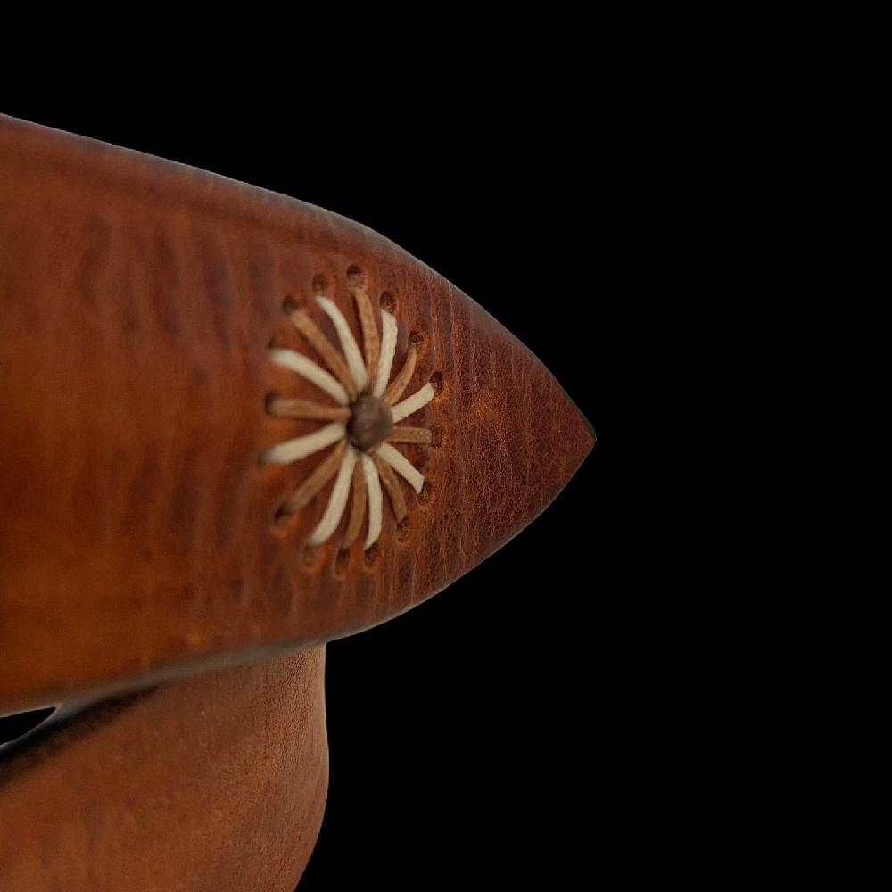 D'AMICO Cintura ULAY Cuoio Vintage + Punti a Mano Saldi