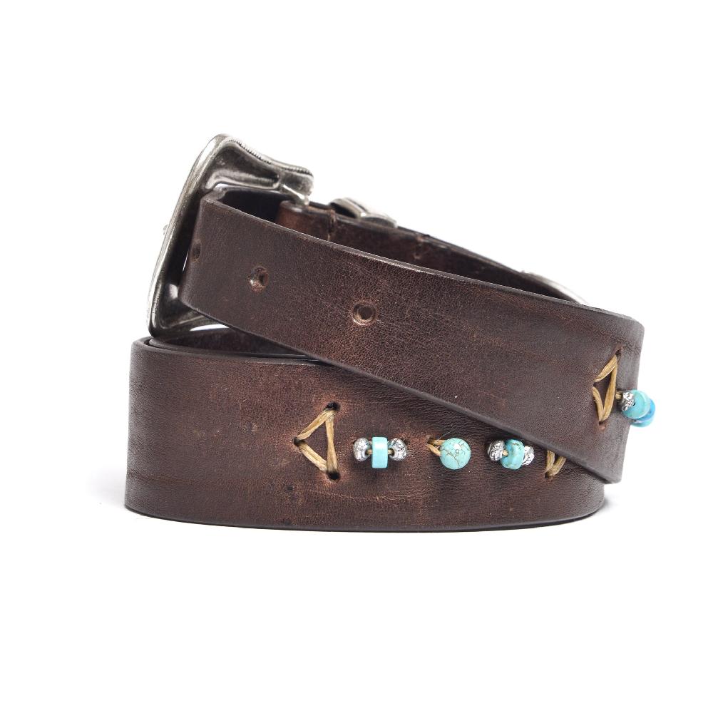 D'AMICO Cintura ETHAN Cuoio Vintage + Decorazione a mano Soddisfazione Garantita