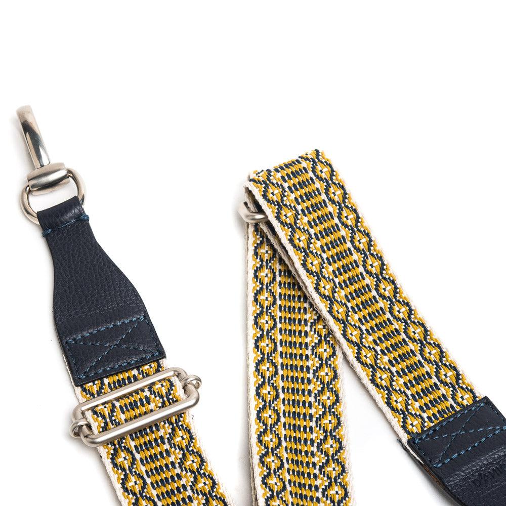 D'AMICO Tracolla Nastro Etnico Spigato Multicolore + Stampa Alce Blu Shopping Online
