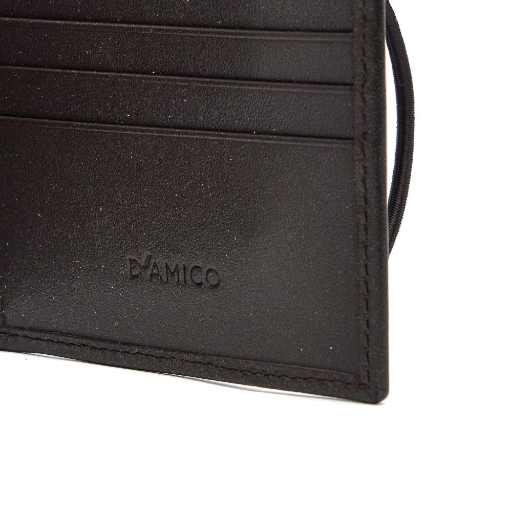 D'AMICO Portafoglio Classico Pieghevole 1 lato Pelle Testa Moro Novità