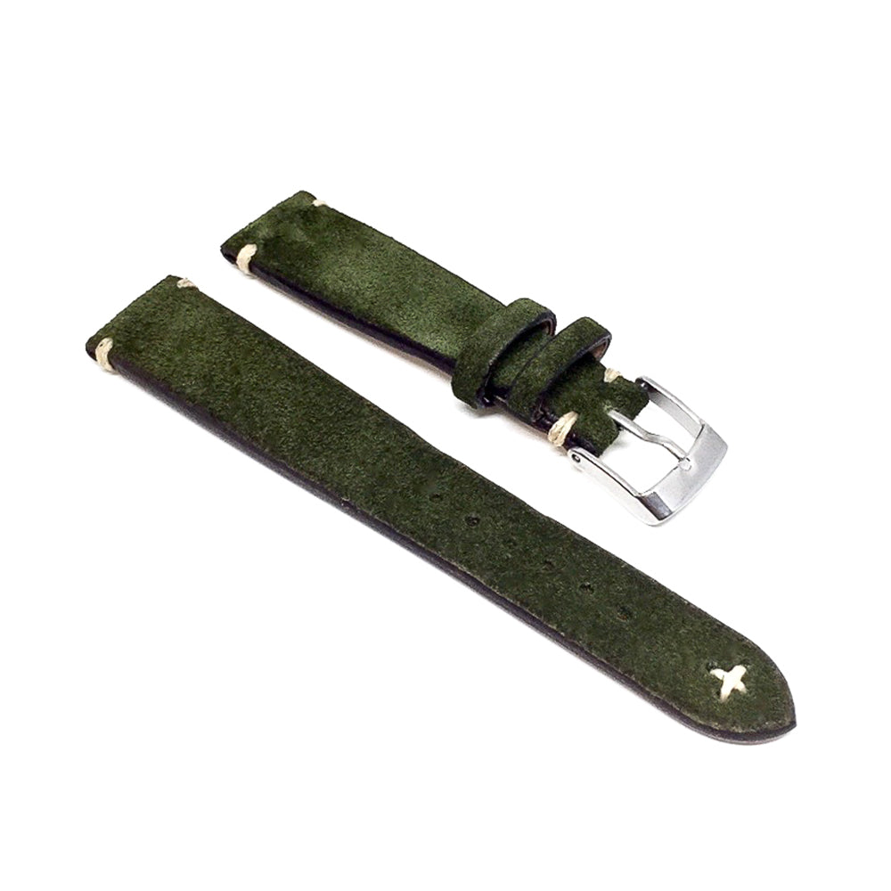 D'AMICO Cinturino Scamosciato Verde Militare Chiaro