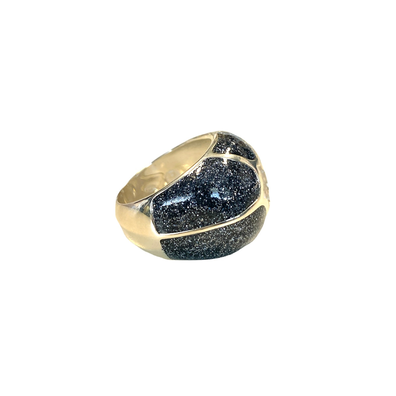 D'AMICO Anello Stella Glitter Blue Navy Prezzo Ridotto