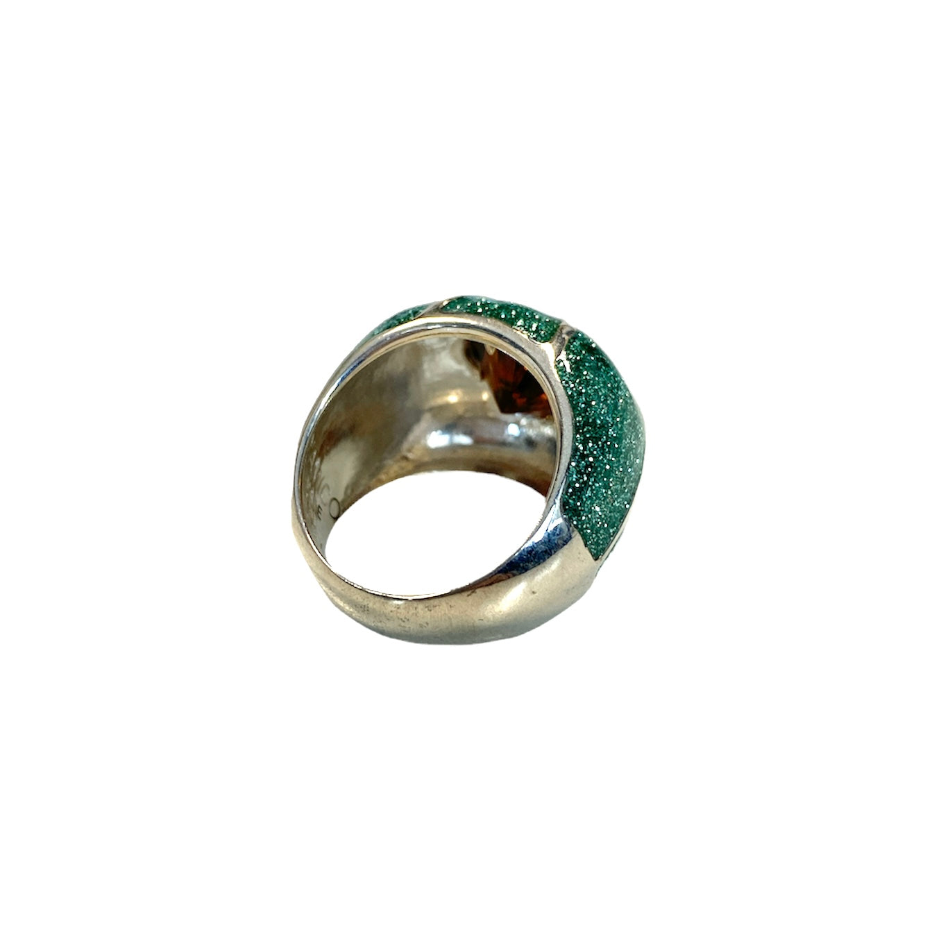 D'AMICO Anello Stella Glitter Green Sottocosto