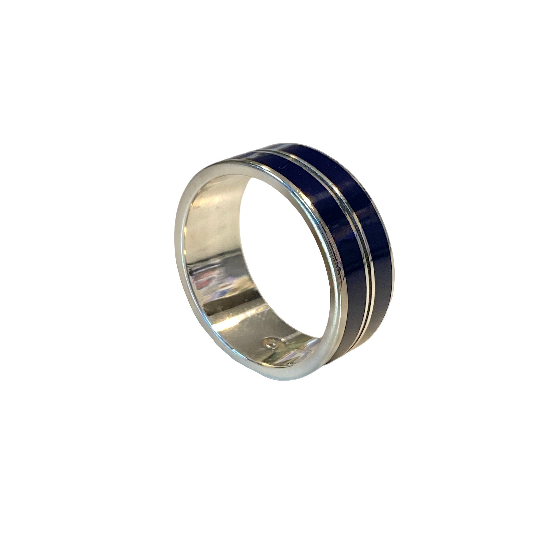 D'AMICO Anello Fede con Lacca Blue Navy Offerte