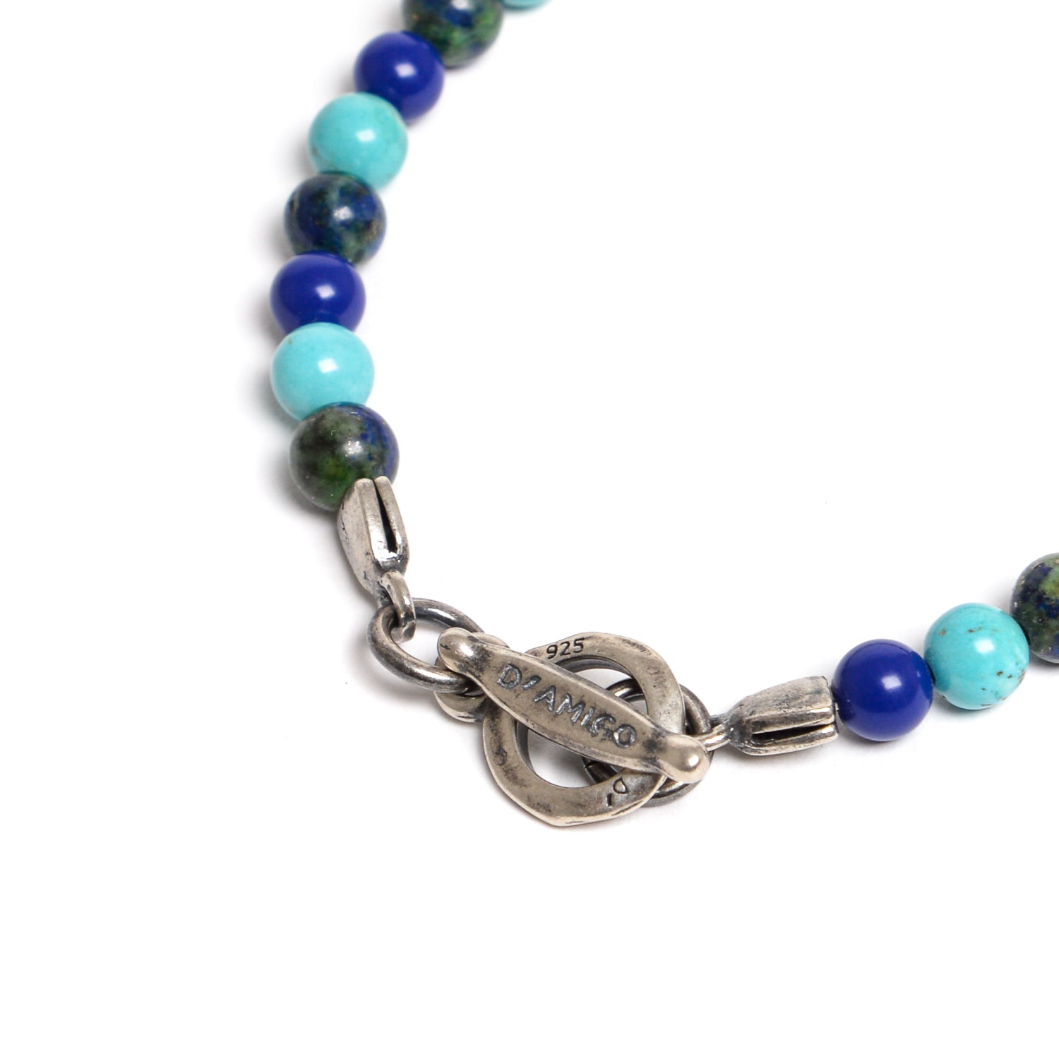 D'AMICO Bracciale Catenina Lapis + Palline Nodo Italy