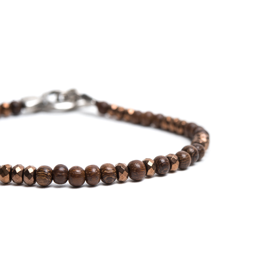 D'AMICO Bracciale Ematite + Legno Qualità Garantita