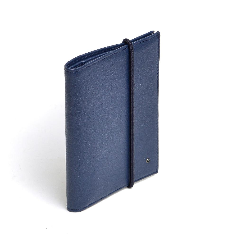 D'AMICO Portafoglio Classico Pieghevole 1 lato Pelle Blu Convenienza