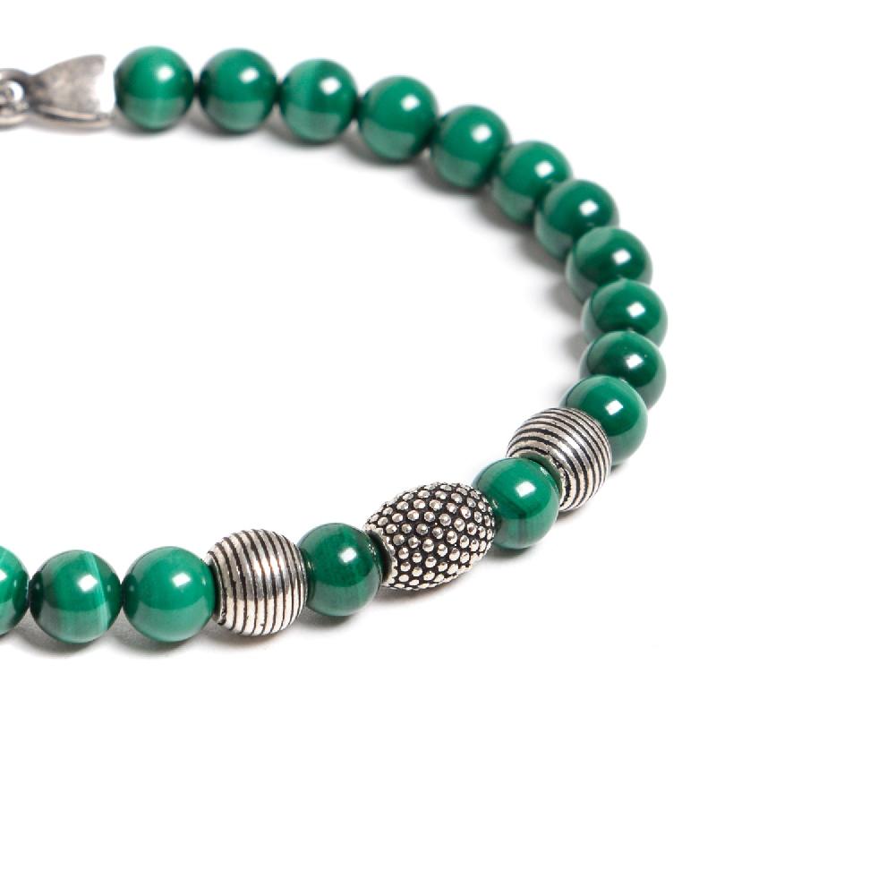D'AMICO Bracciale Malachite e Argento Vendita Economica