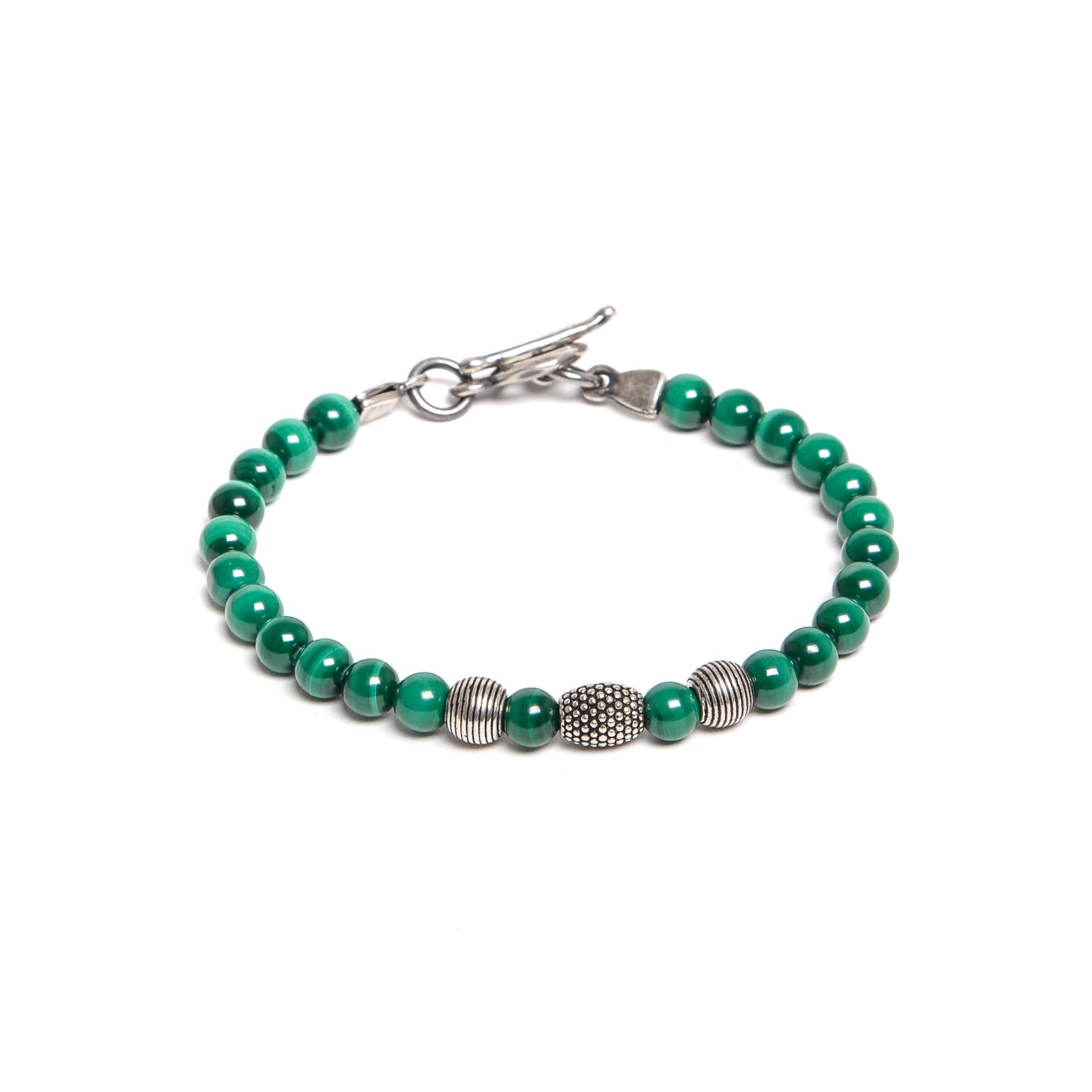 D'AMICO Bracciale Malachite e Argento Vendita Economica