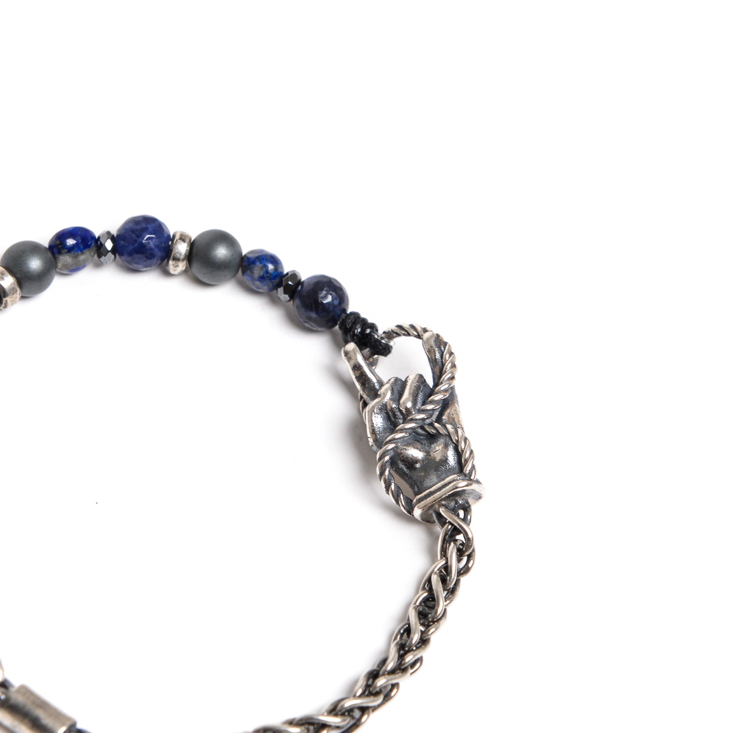 D'AMICO Bracciale Catenina Fusion Blu e "Horn" Moda