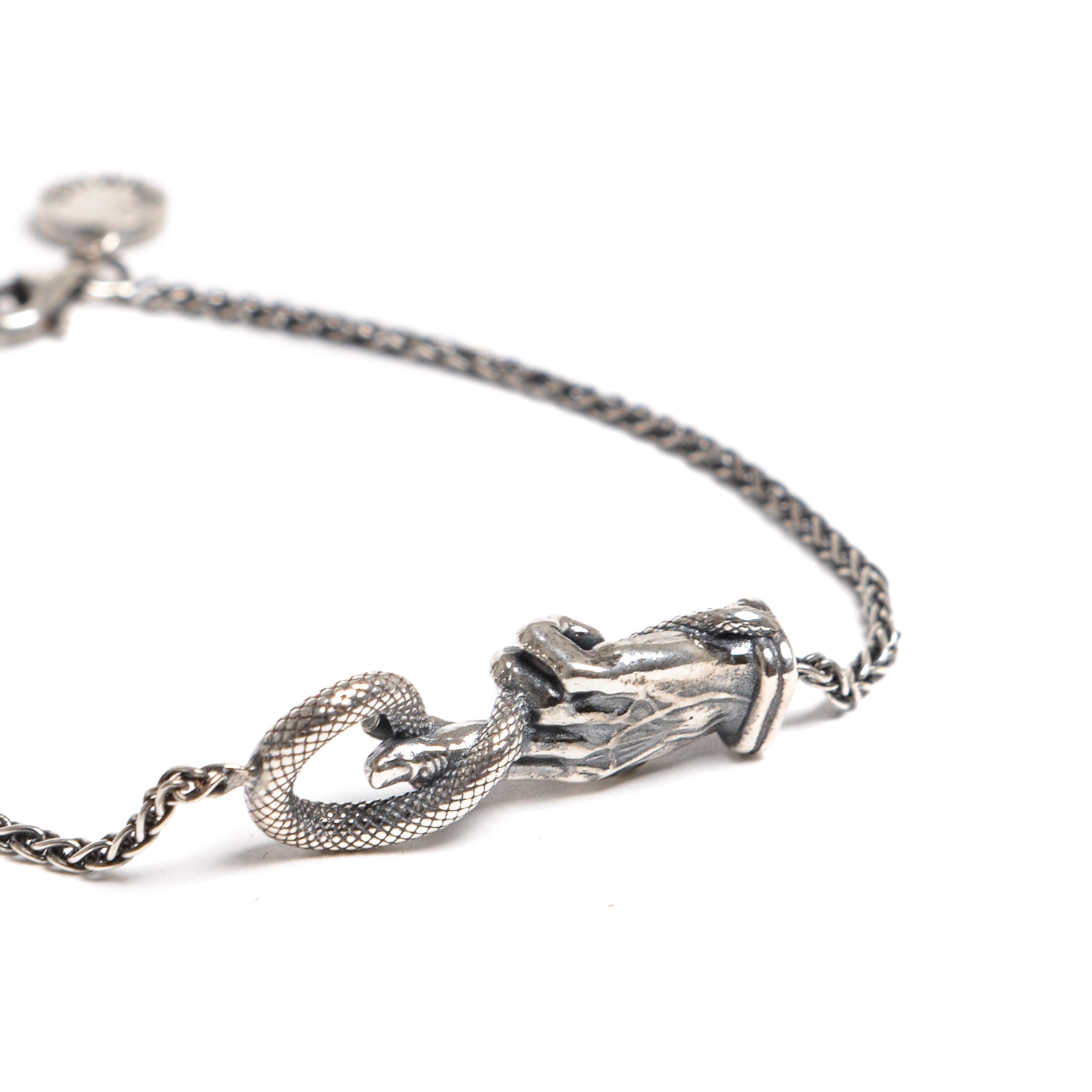 D'AMICO Bracciale Catenina con "Good Luck" Argento Italy
