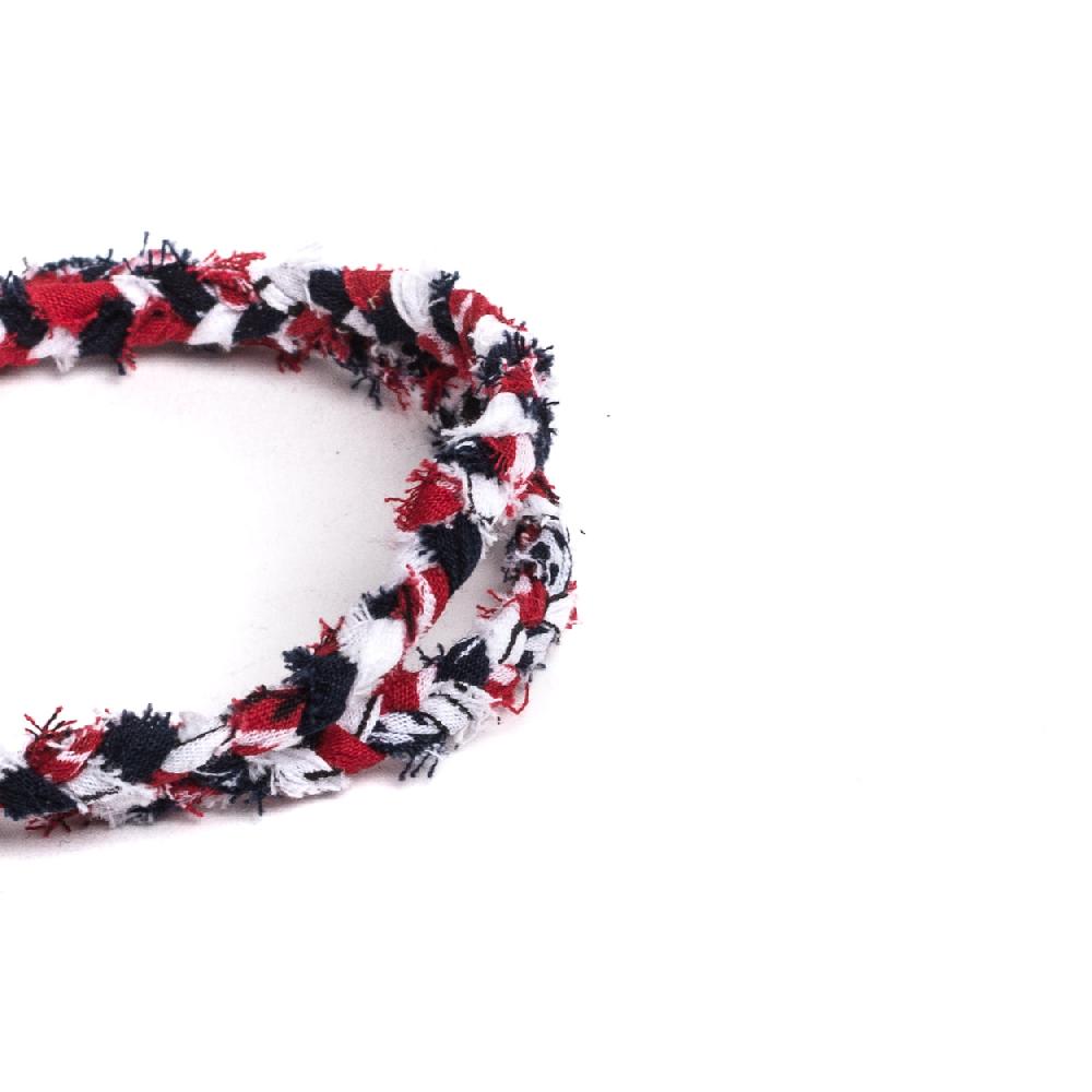 D'AMICO Bracciale Bandana Intrecciata + Piuma Outlet