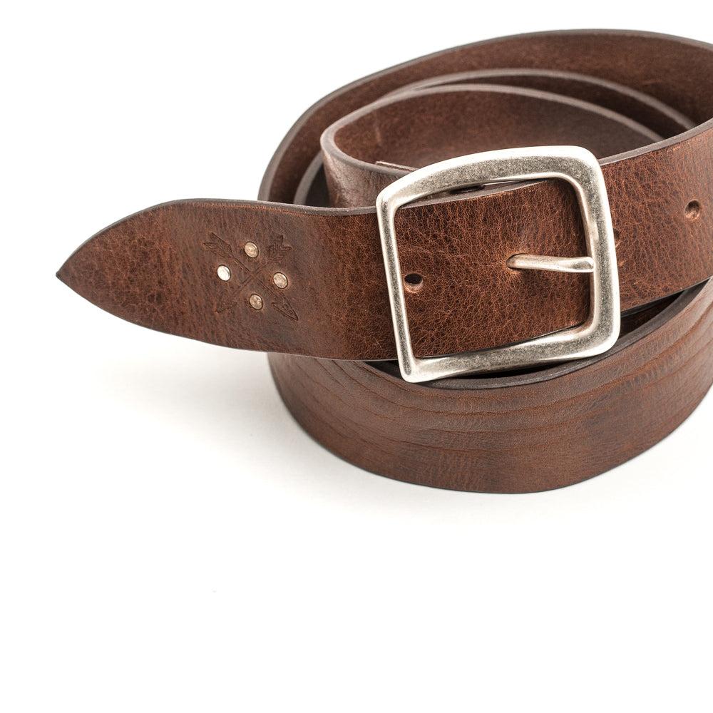 D'AMICO Cintura Cuoio Vintage Frecce + Borchie In Vendita