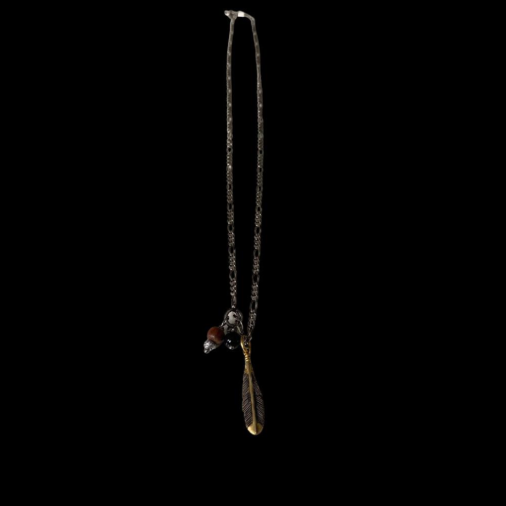 D'AMICO Collana Catenina con Piuma Arg925 Promozione Limitata
