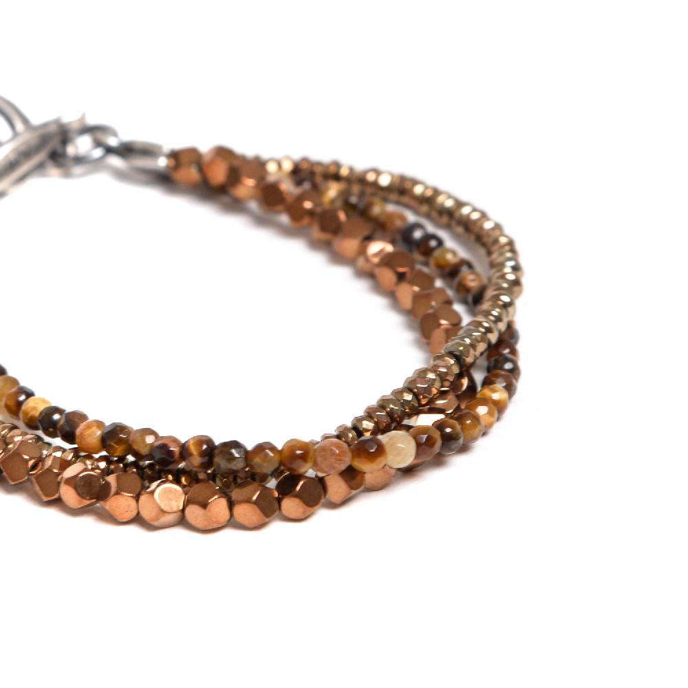 D'AMICO Bracciale Tris Fusion Brown Sottocosto