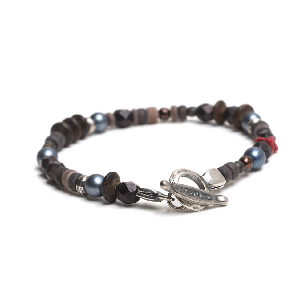 D'AMICO Bracciale Fusion Brown Vendita Economica