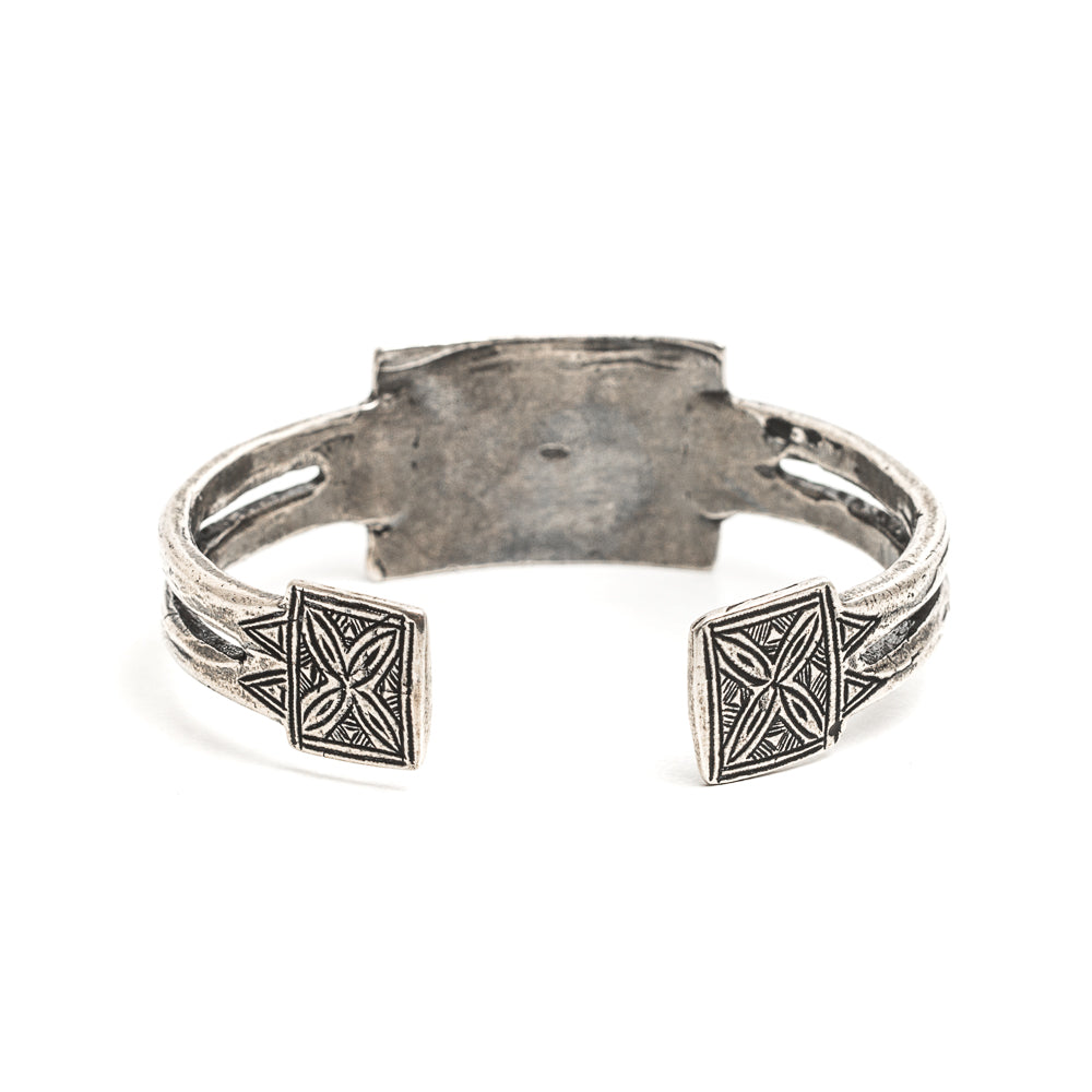 D'AMICO Bracciale Rigido Tuareg Piastra + Pallini Moda