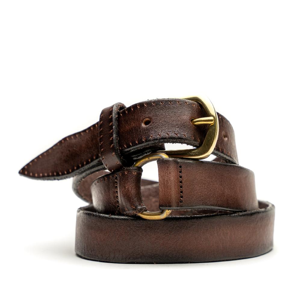 D'AMICO Cintura Cuoio Tinto Cerato Outlet