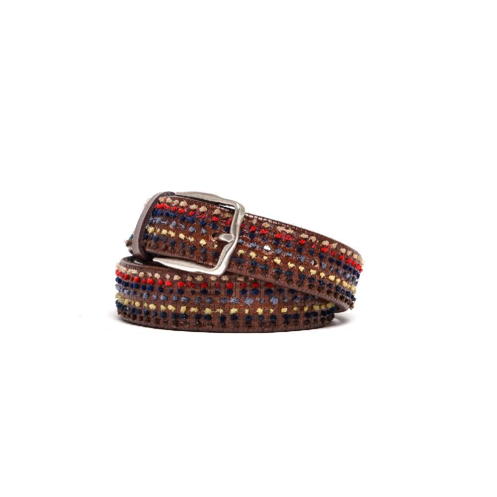 D'AMICO Cintura Rigata Ricamo Multicolor Negozio