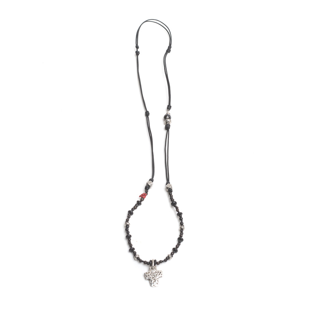 D'AMICO Collana Filo + Corno + Croce Latina Sottocosto