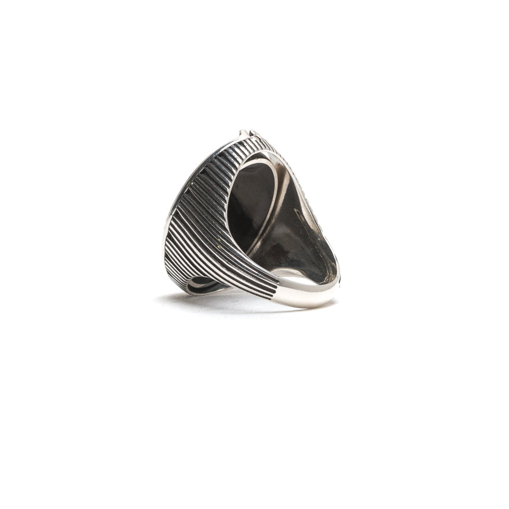 D'AMICO Anello Ovale Girevole Millerighe + Lacca Sconto