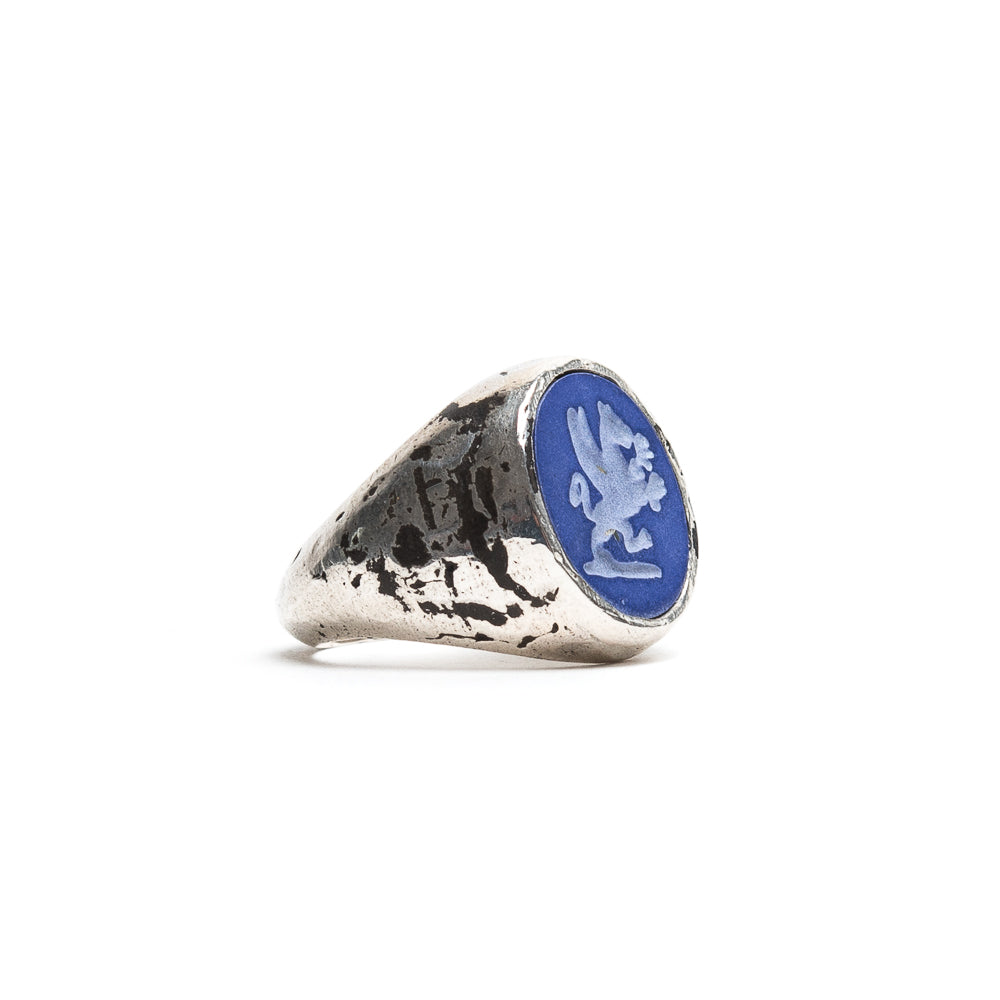D'AMICO Anello Dragone Blu Consegna Veloce