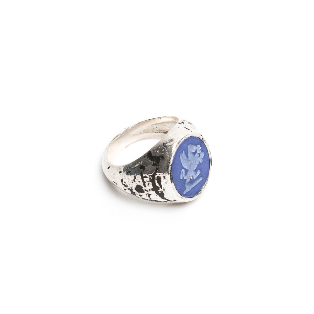 D'AMICO Anello Dragone Blu Consegna Veloce